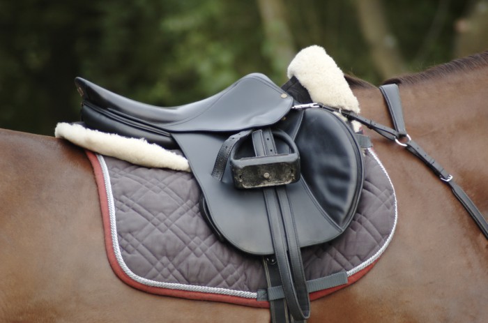 Used saddle in leather for sale !